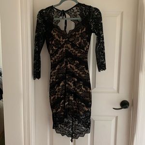 Black lace dress